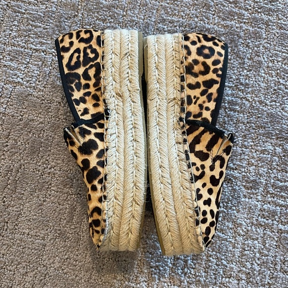 Steve Madden Alexia Leopard Print Espadrille Platform, Calf Hair Upper, NWOB, 6 - Picture 5 of 12